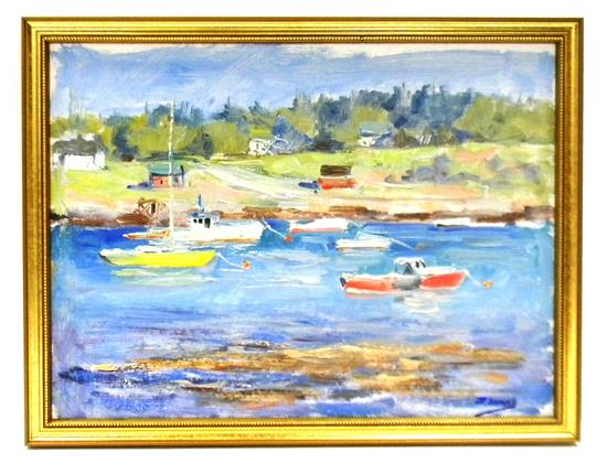 Appraisal: Roger Dennis American - Orrs Island oil on board coastal