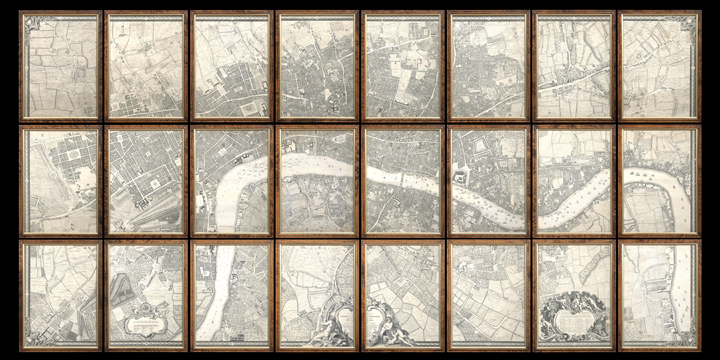 Appraisal: John Rocque English ca - A Plan of the Cities