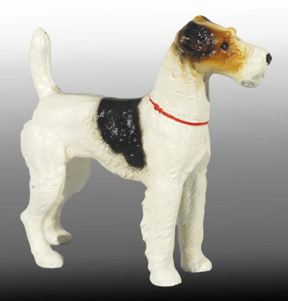 Appraisal: Cast Iron Oversize Fox Terrier Dog Doorstop Description Made by