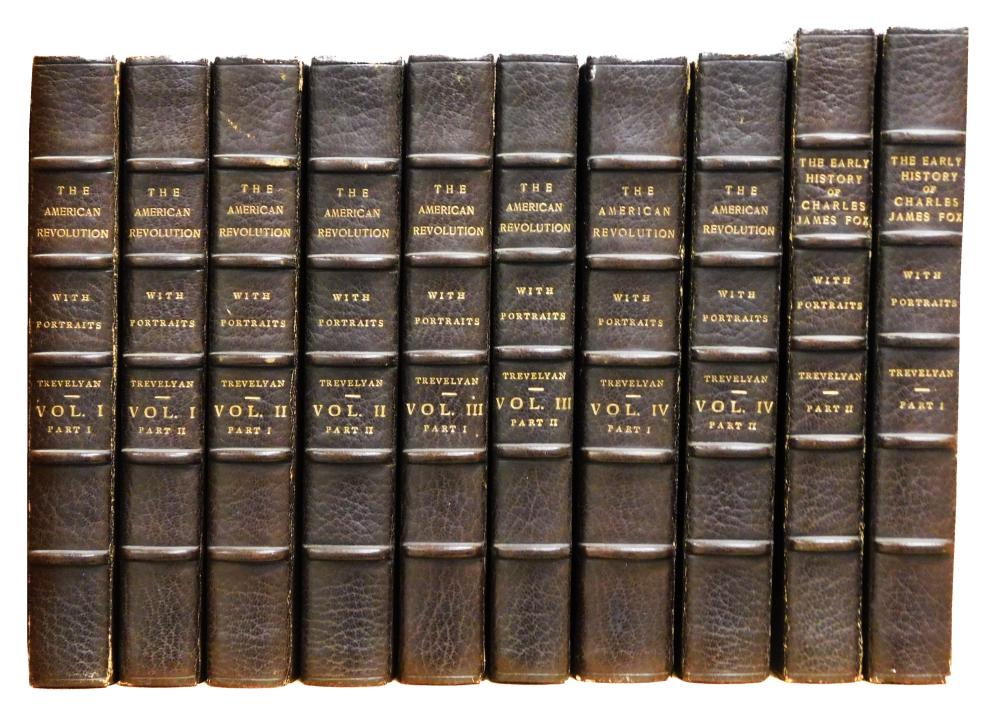 Appraisal: BOOKS Ten volumes George Trevelyan The American Revolution NY four