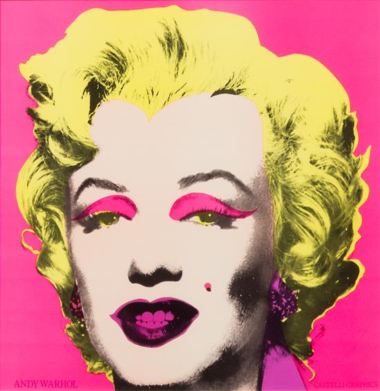 Appraisal: Sale Lot Andy Warhol American - Marilyn Castelli Graphics Announcement