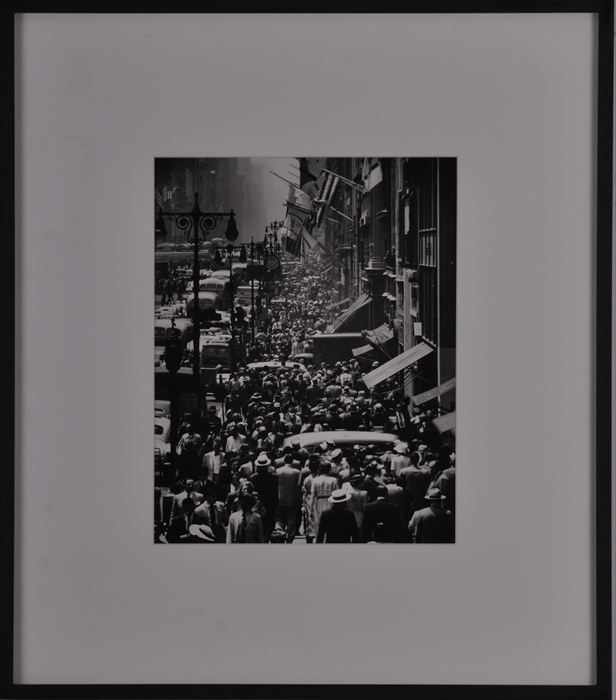 Appraisal: ANDREAS FEININGER - LUNCH HOUR TH AVE Gelatin silver print