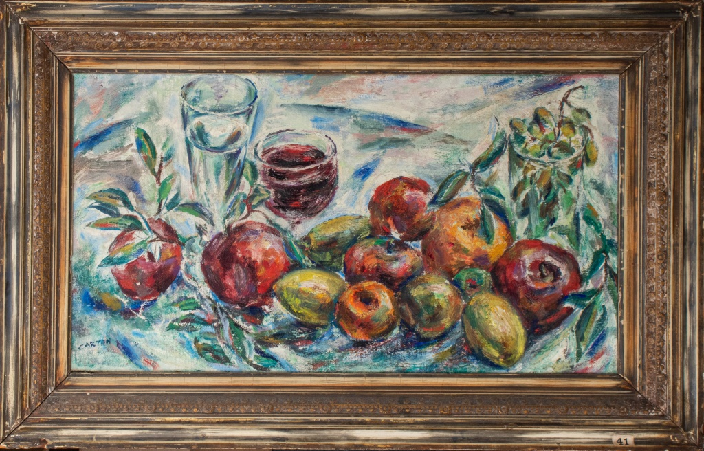 Appraisal: NORMAN CARTON MODERN STILL LIFE OIL Norman Carton Ukrainian American