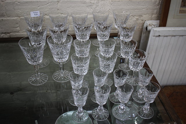 Appraisal: A PART SUITE OF WATERFORD WINE AND OTHER GLASSES consisting