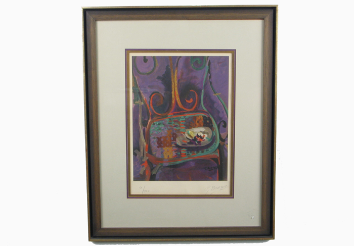 Appraisal: GEORGES BRAQUE French - An original color lithograph titled La