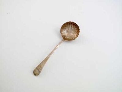 Appraisal: By Hester Bateman a George III sauce ladle with a