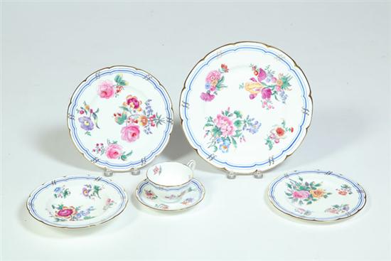 Appraisal: SET OF COALPORT CHINA England mid th century porcelain ''Leighton