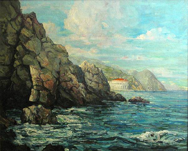 Appraisal: Roger Moulton Upton American - Casino at Avalon Catalina signed