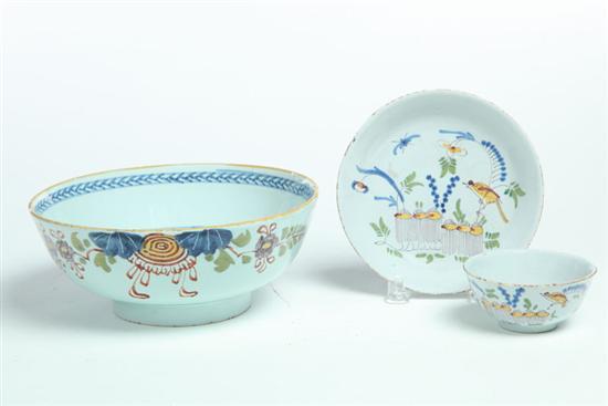 Appraisal: TWO PIECES OF DELFT Possilby England nd half th century