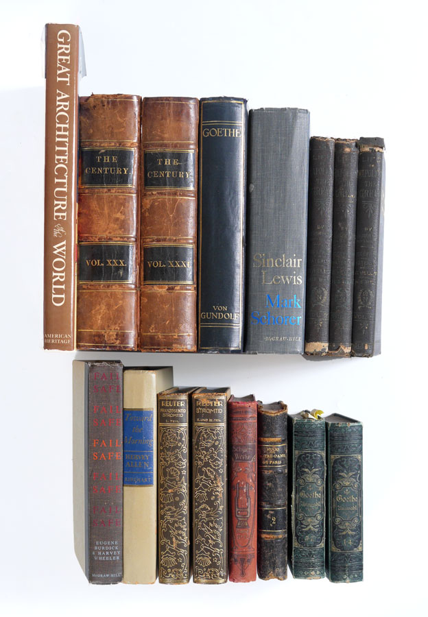 Appraisal: ESTATE COLLECTION OF OLD BOOKS Titles include Vol Goethes Werte