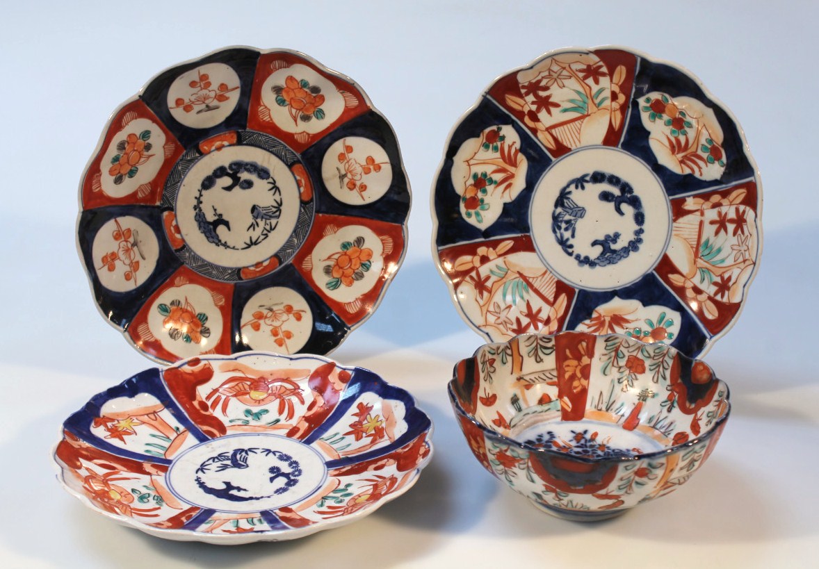 Appraisal: Various thC and later Japanese Imari pottery comprising three plates