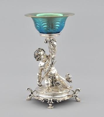 Appraisal: A Christofle Silver Plated Bronze Centerpiece A silverplate centerpiece in