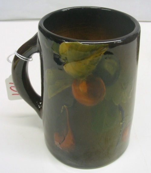 Appraisal: AN LOUWELSA WELLER AMERICAN ART POTTERY MUG standard glaze with