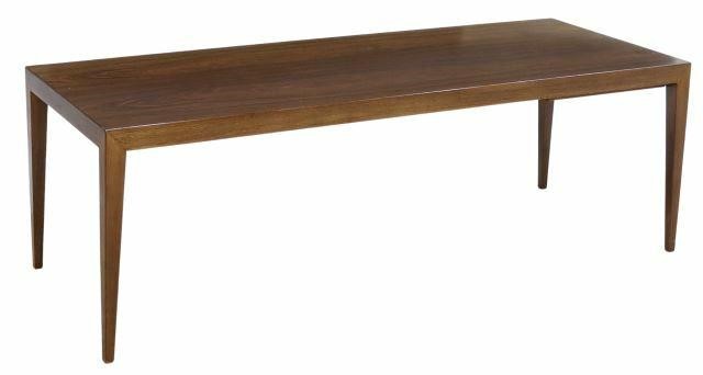 Appraisal: Danish mid-century modern rosewood coffee table designed by Severin Hansen