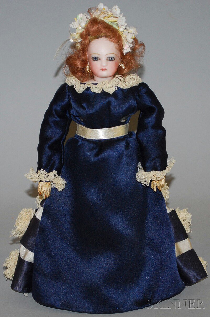 Appraisal: Small Swivel Neck Jumeau Lady Doll France c big pale