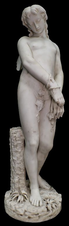 Appraisal: Antique Italian Marble Statue Woodland Nymph Dante Zoi Marble Statue