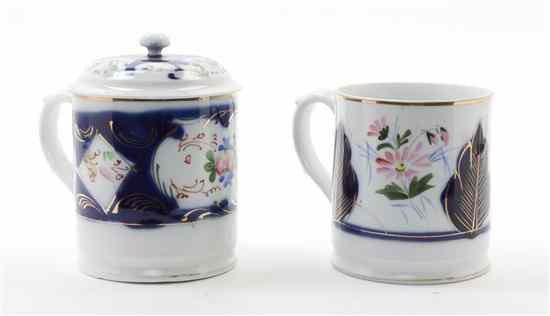 Appraisal: Two Russian Porcelain Mugs each of handled form having floral