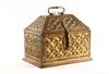 Appraisal: JEWELRY BOX - Early Chinese export carved and gilded jewelry