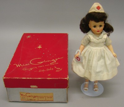 Appraisal: Vinyl Miss Ginger Nurse original box Made by the Cosmopolitan