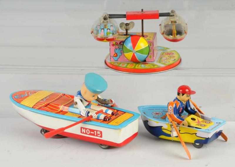 Appraisal: Lot of Transportation Wind-Up Friction Toys Description Japanese and Chinese