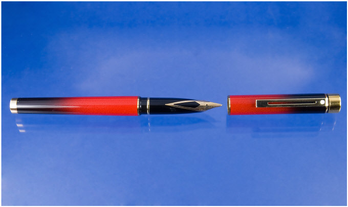 Appraisal: Sheaffer A Sheaffer Prototype Targa with very rare red black