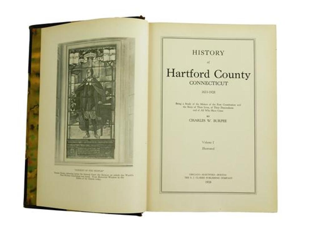 Appraisal: BOOKS Three book volume of History of Hartford County Connecticut