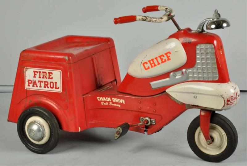 Appraisal: Pressed Steel Murray Fire Patrol Cycle Pedal Toy Description s