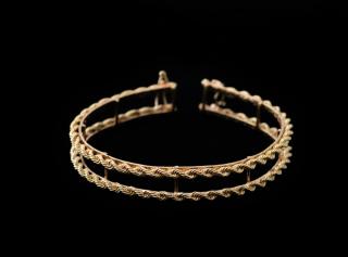 Appraisal: Ladies k Yellow Gold Tennis Bracelet Jacket Ladies k yellow