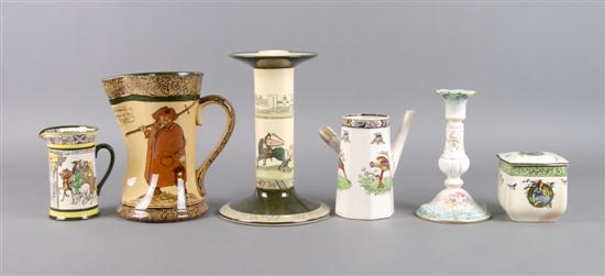 Appraisal: A Group of Royal Doulton Porcelain Table Articles Height of