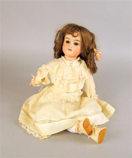 Appraisal: German Armand Marseille bisque head doll With brown sleep eyes