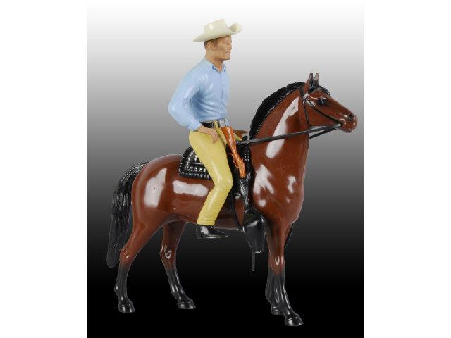 Appraisal: Hartland Horse and Rifleman Rider Description Plastic Walking brown horse