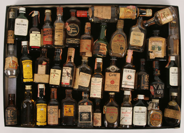 Appraisal: Thirty plus whiskey bottles including brands such as Cutty Shark