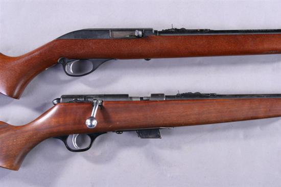 Appraisal: TWO RIFLES First semi-automatic caliber long rifle seconde bolt-action caliber