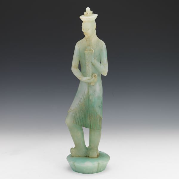 Appraisal: P COSTAGLI ITALIAN MID- TH CENTURY Carved green alabaster or