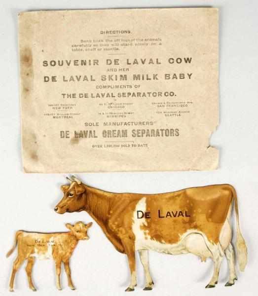 Appraisal: Lot of Tin DeLaval Cream Separator Cows Description With original