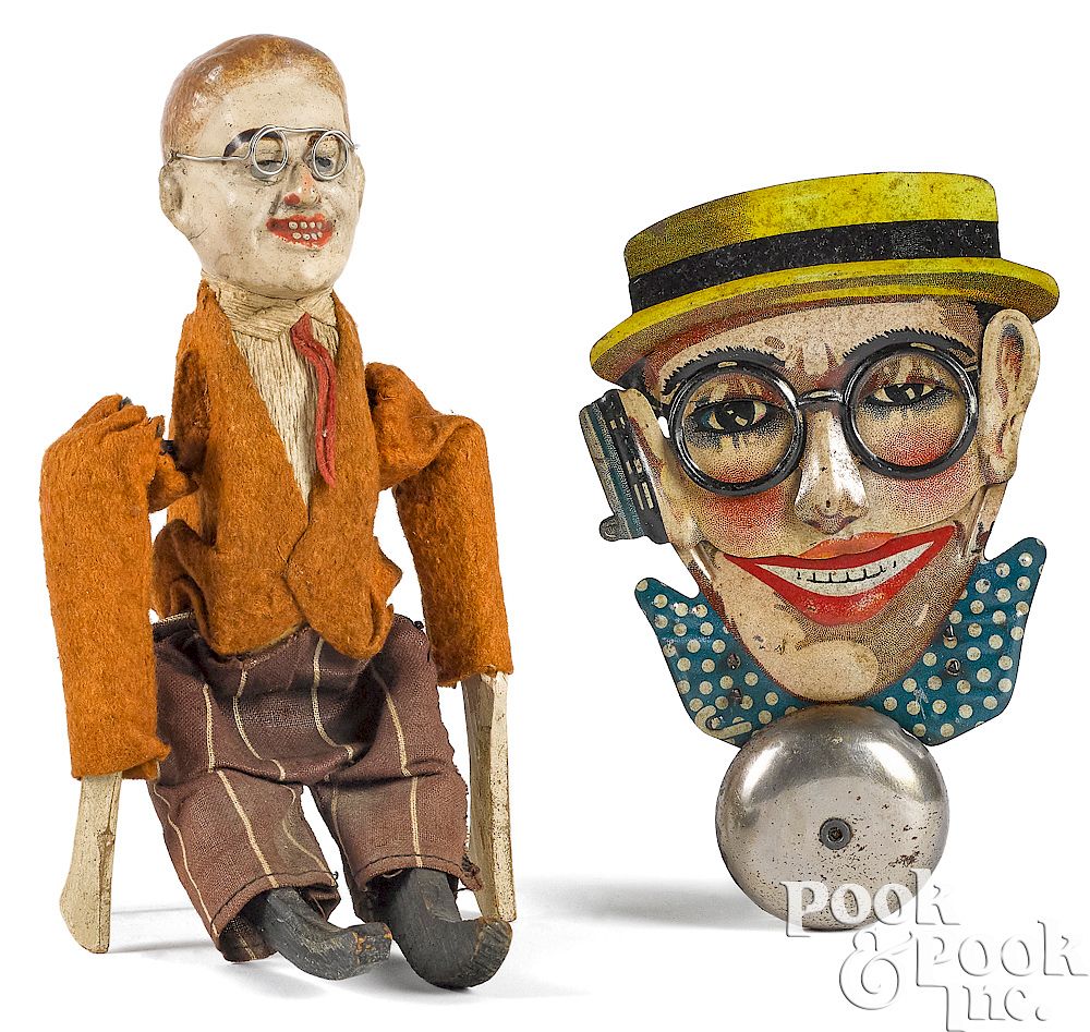 Appraisal: Two Harold Lloyd character toys Two Harold Lloyd character toys