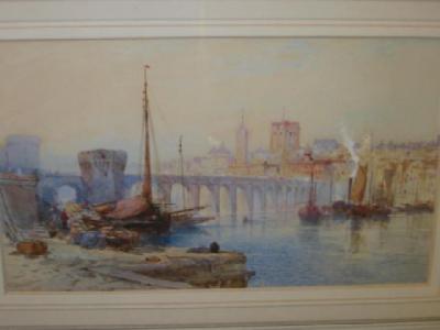 Appraisal: THOMAS CHARLES LEESON ROWBOTHAM Beaugency on the Loire signed and