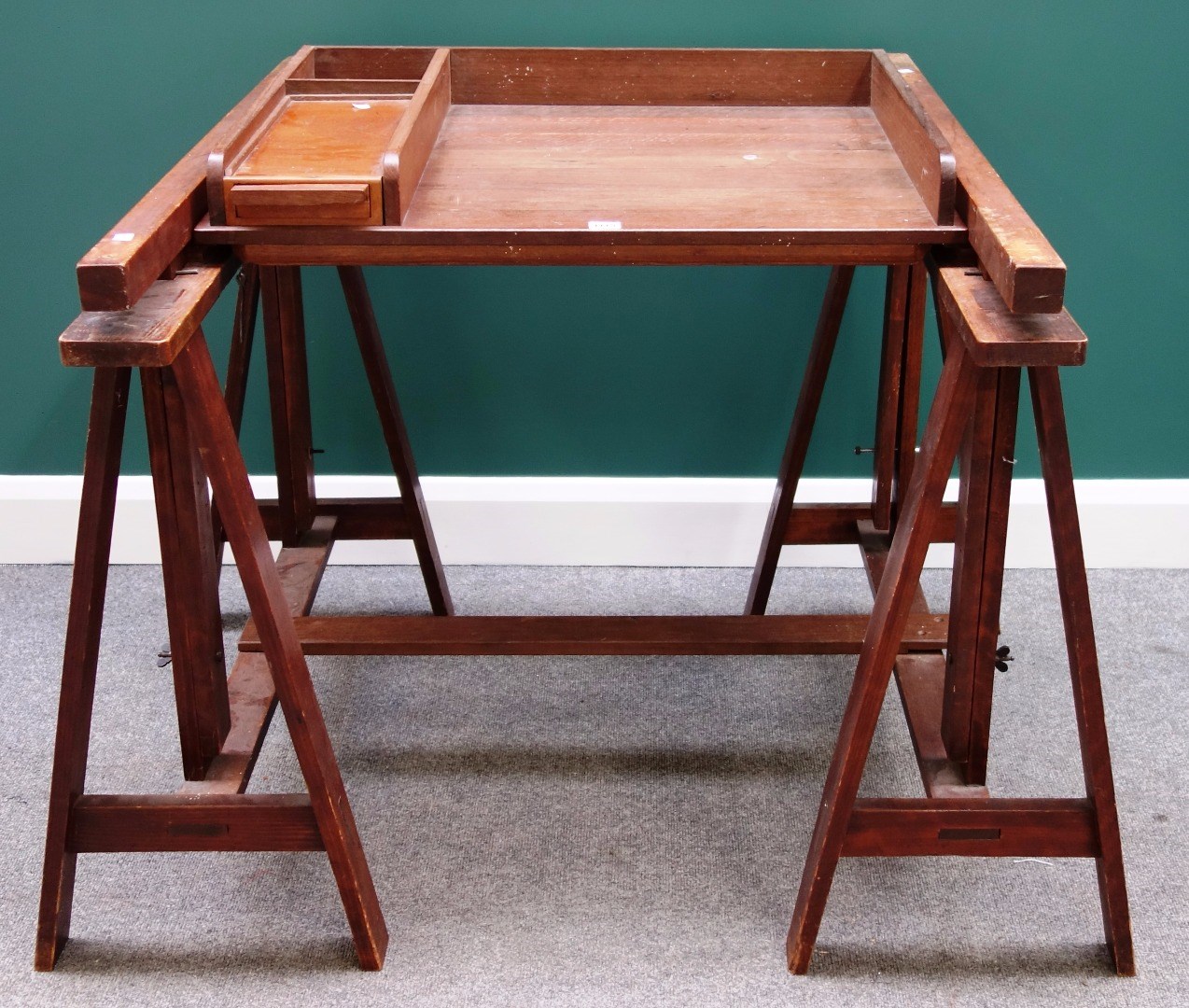 Appraisal: A th century hardwood architect's table with height and angle