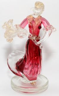 Appraisal: VENETIAN GLASS FIGURE MID TH C VENETIAN GLASS FIGURE MID