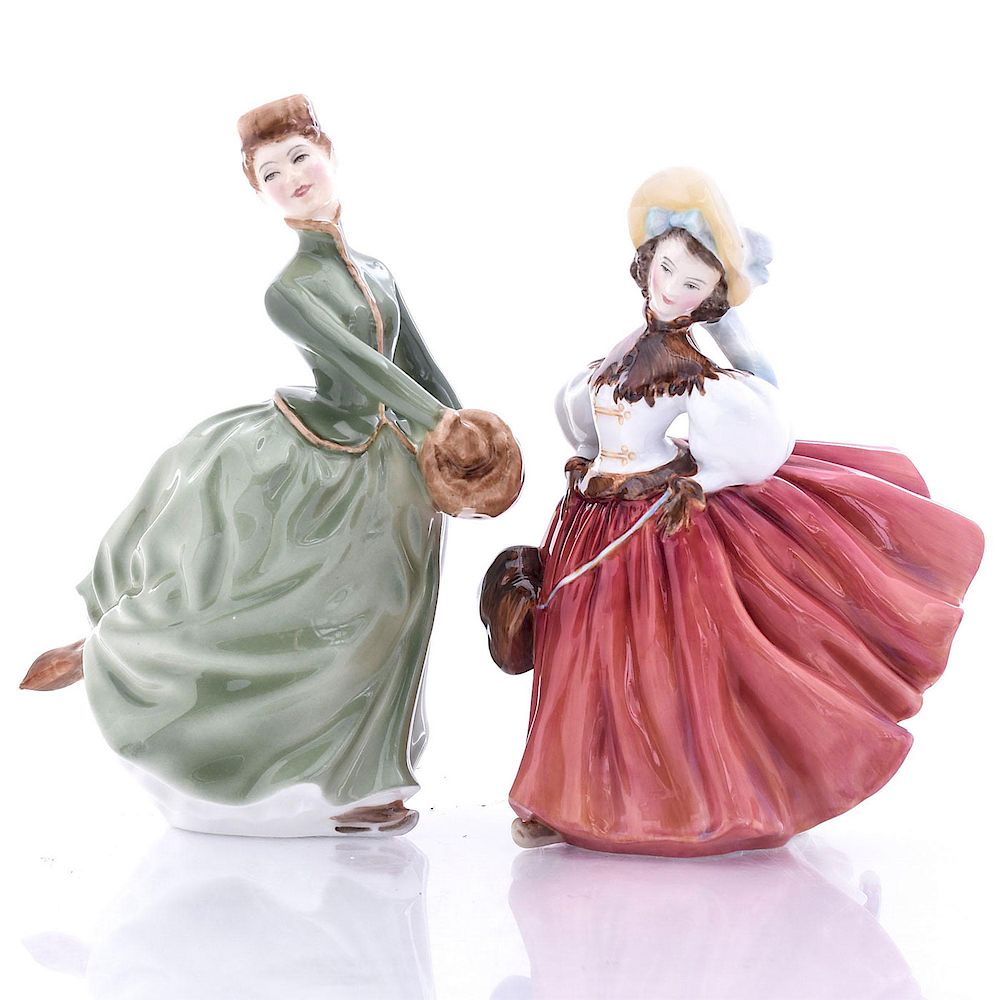 Appraisal: ROYAL DOULTON CERAMIC FIGURINES Grace HN The Skater Each has