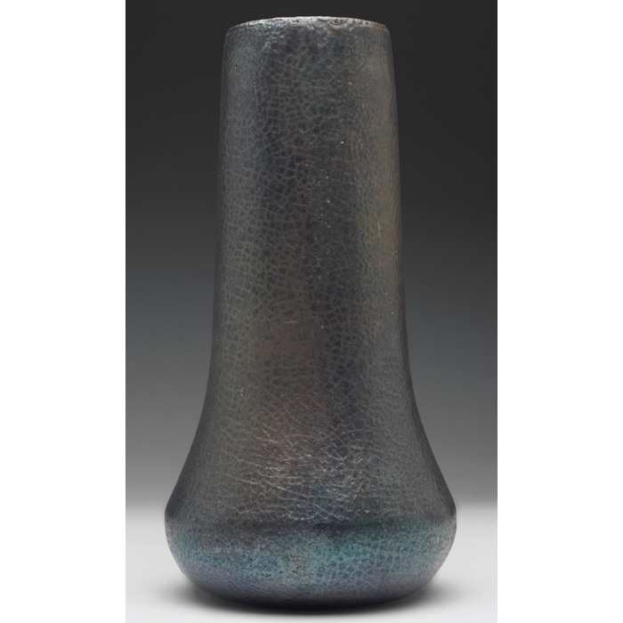 Appraisal: Pewabic vase covered in a textured metallicglaze marked original paper