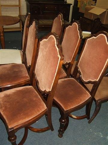 Appraisal: A set of six th Century Waring Gillow chairs