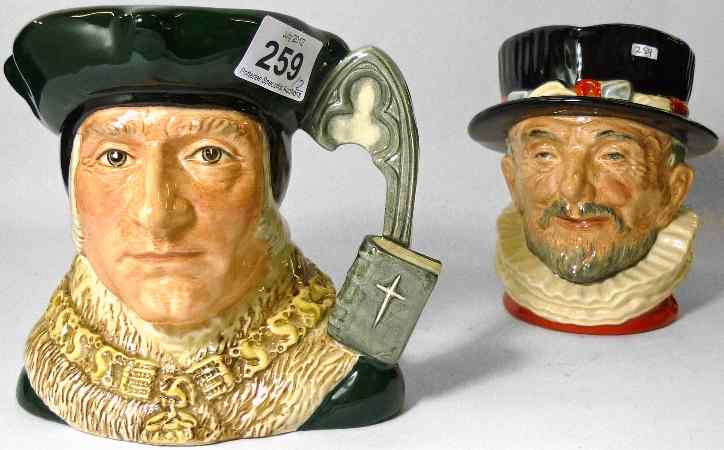 Appraisal: Royal Doulton Large Character Jugs Sir Thomas More D and