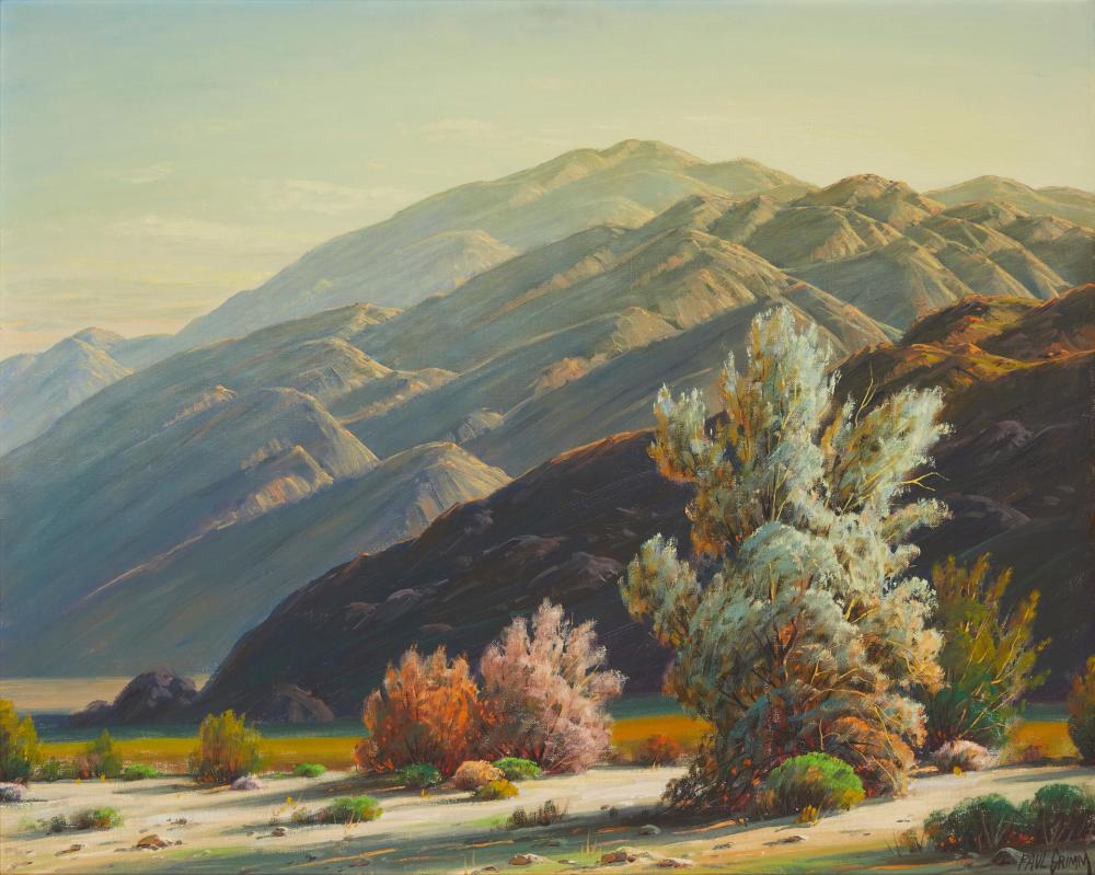 Appraisal: Paul Grimm - Palm Springs CA Desert Guard Oil on