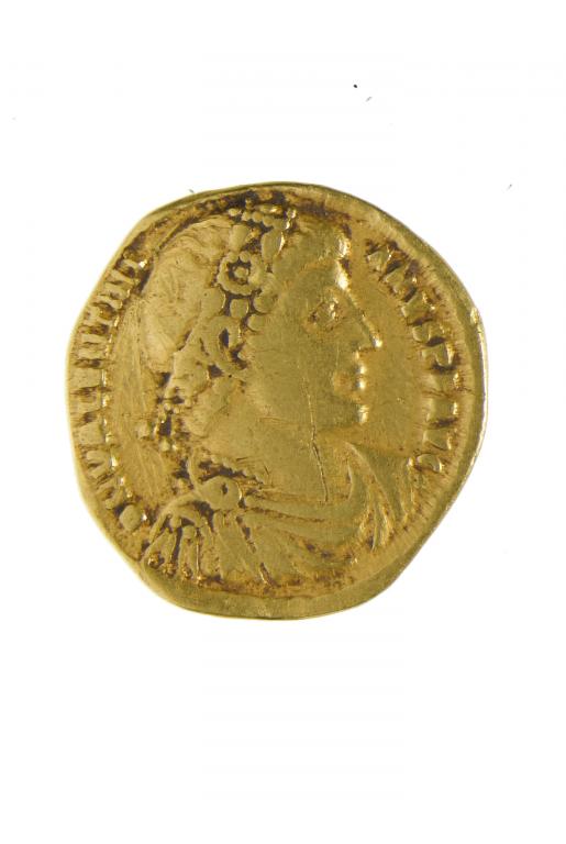 Appraisal: THE LATE ROMAN EMPIRE Valentinian - AD Gold Solidus of