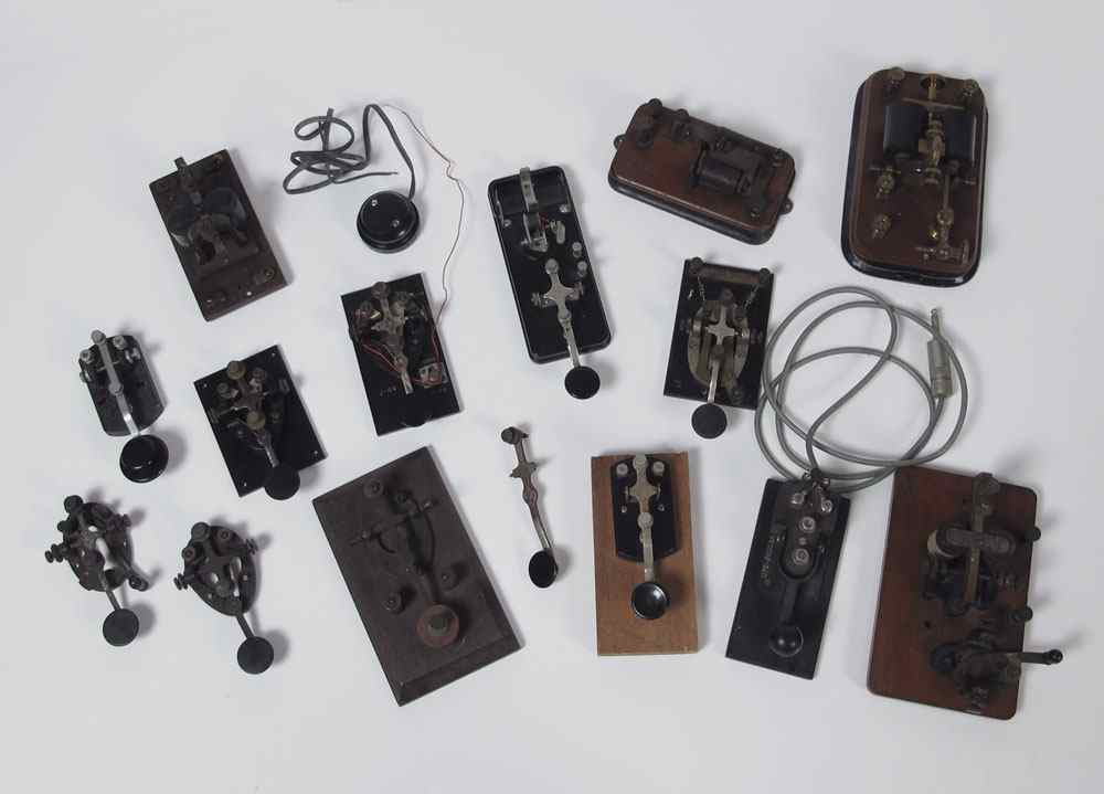 Appraisal: COLLECTION OF TELEGRAPH KEYS Approx telegraph keys assorted makers and