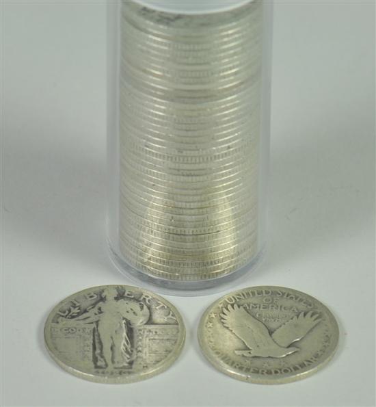 Appraisal: Group of Standing Liberty Quarters Grading AG-VF and all with