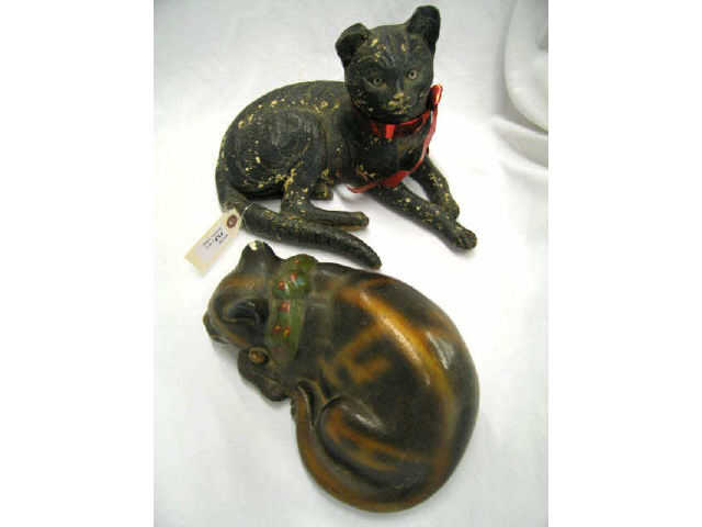 Appraisal: Early Chalkware Cats