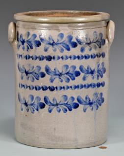 Appraisal: KY Cobalt Decorated Jar attrib J H Miller Kentucky cobalt