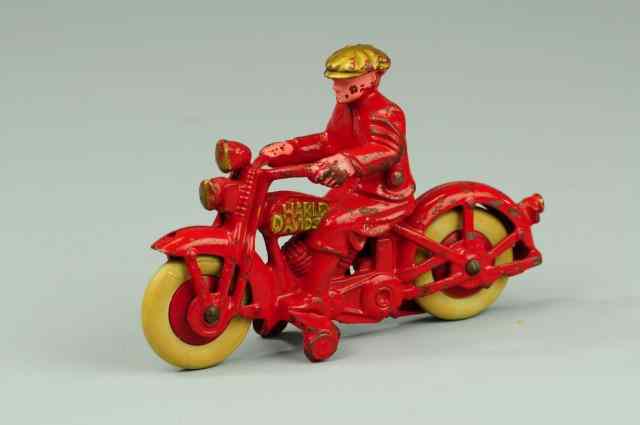 Appraisal: SOLO MOTORCYCLE Hubley cast iron painted in red cast on